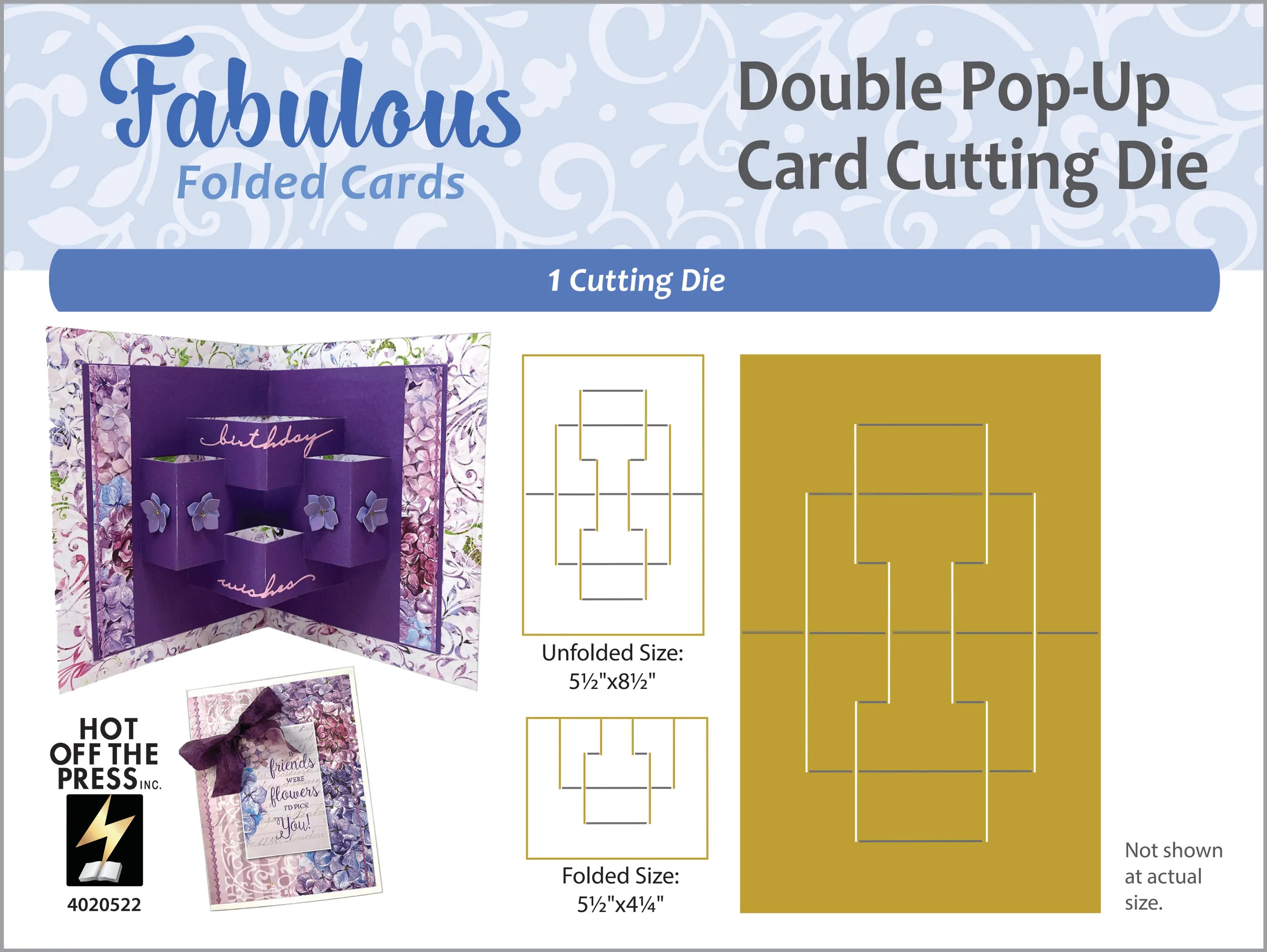 Double Pop-Up Card Die by Fabulous Folded