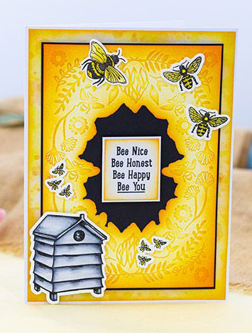 Bee-Youthful Sentiment Photopolymer Clear Stamps, 10 pieces