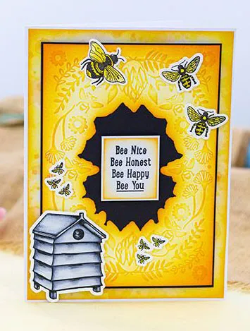 Bee-Youthful Sentiment Photopolymer Clear Stamps, 10 pieces