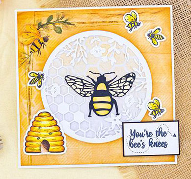 Bumbling in the Flowers Metal Die