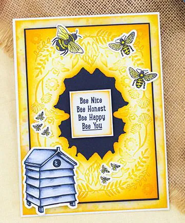 Bees in Nature Cut & Emboss Folder