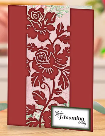 Entwined Roses Centerpiece Create-a-Card Die