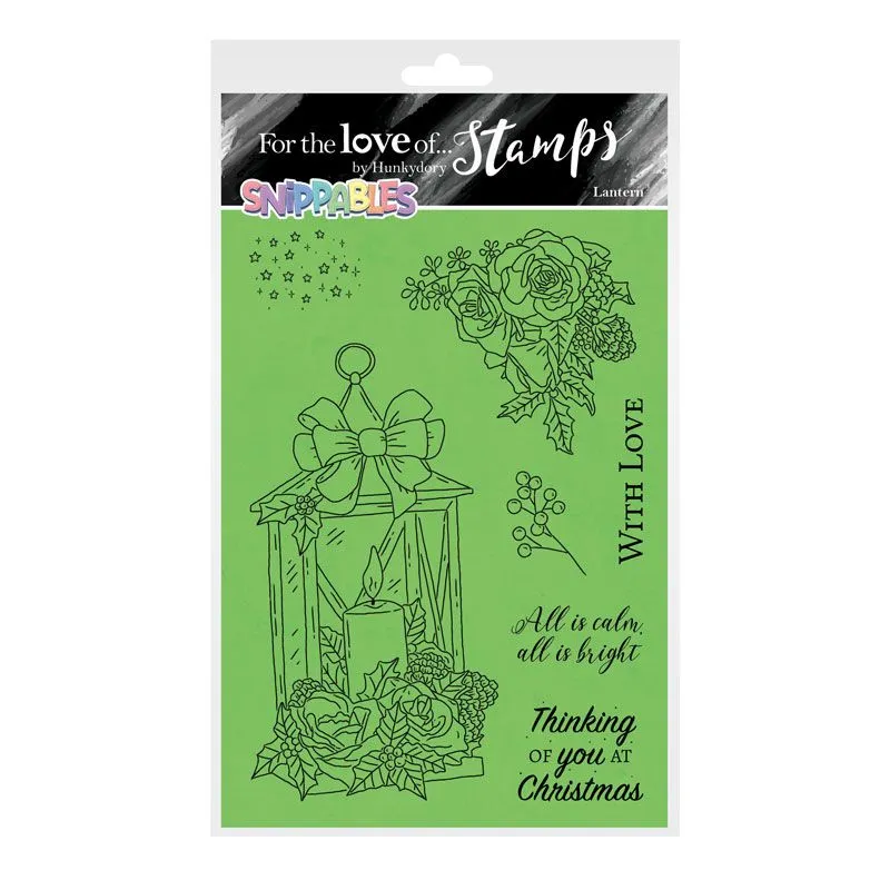Lantern A6 Stamps Snippables Christmas Cheers For the Love of Stamps
