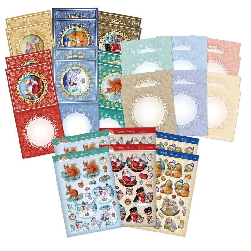 Festive Friends Decoupage Die-Cut Card Kit