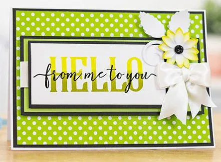 Hello From Me To You Photopolymer Stamps