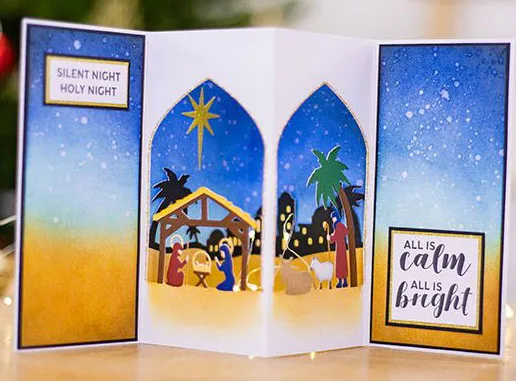 Nativity of Light Stamp & Die Set Scenes of Light collection