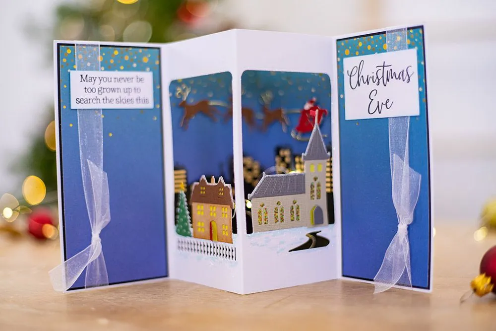 Rooftops of Light Stamp & Die Set Scenes of Light collection