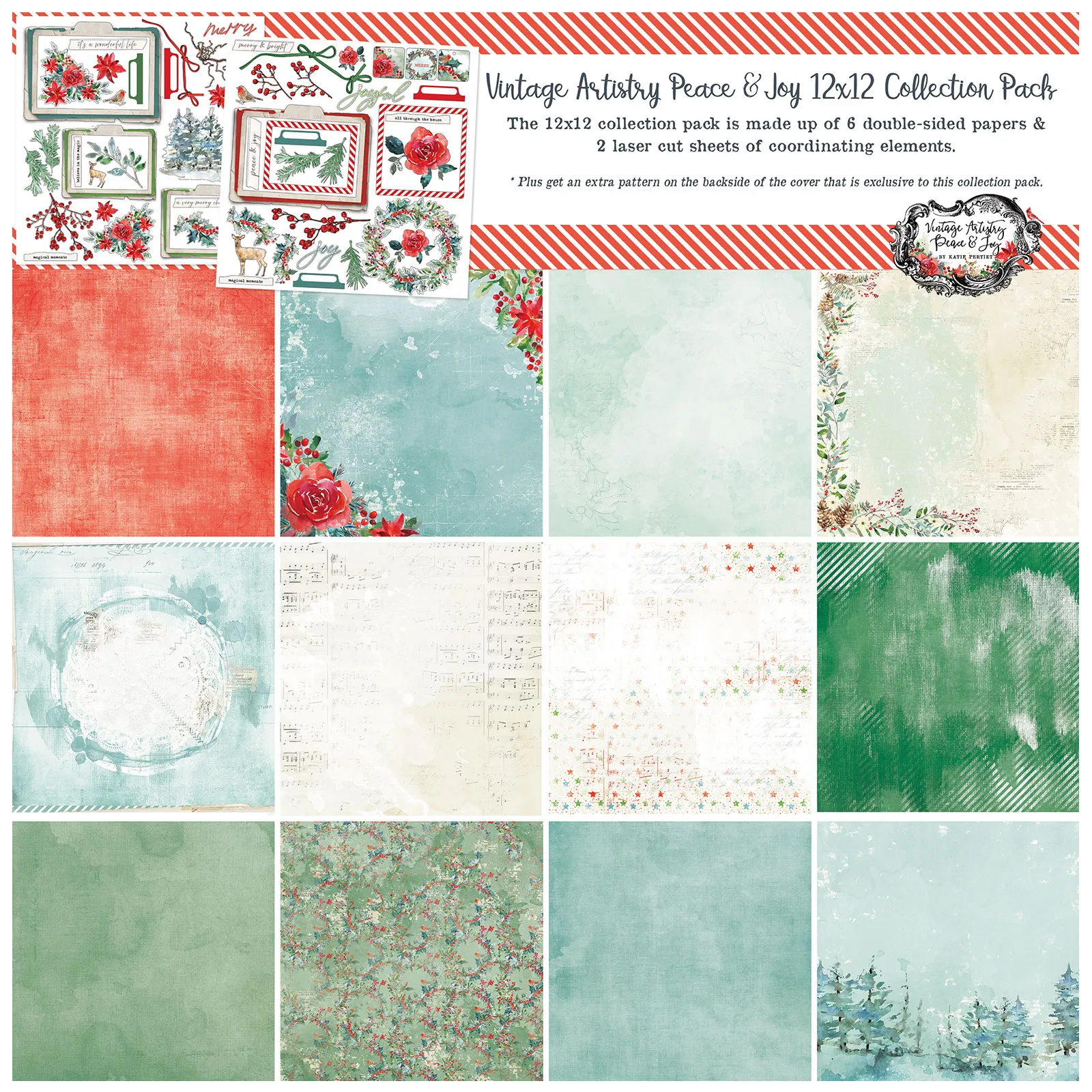Peace & Joy Vintage Artistry 12x12 Collection