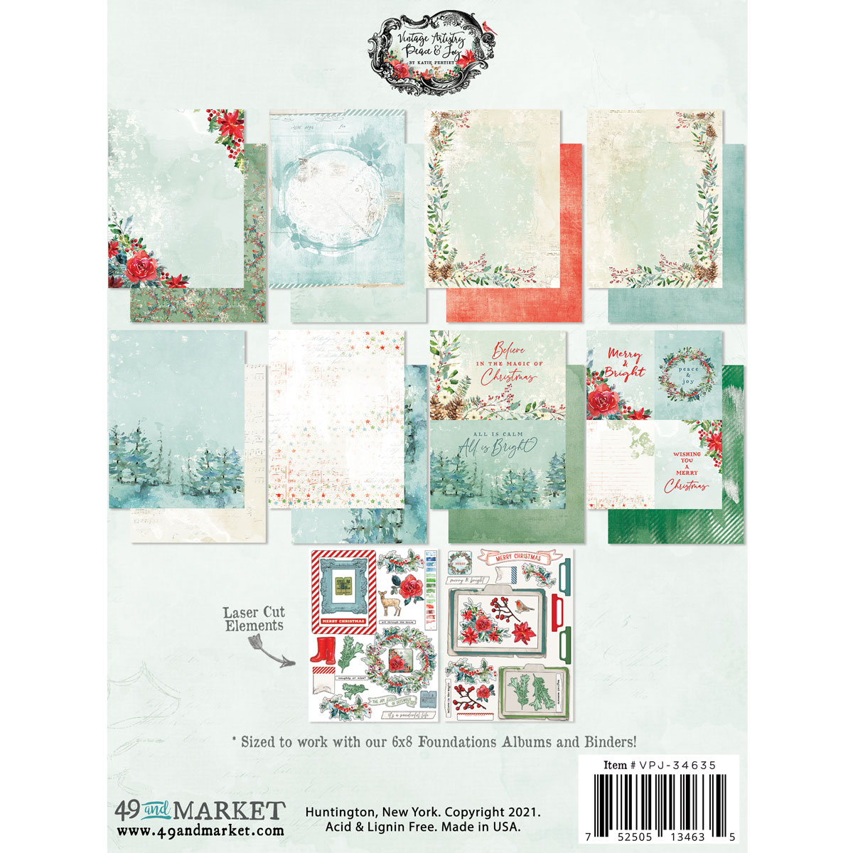 Peace & Joy Vintage Artistry 6x8 Collection