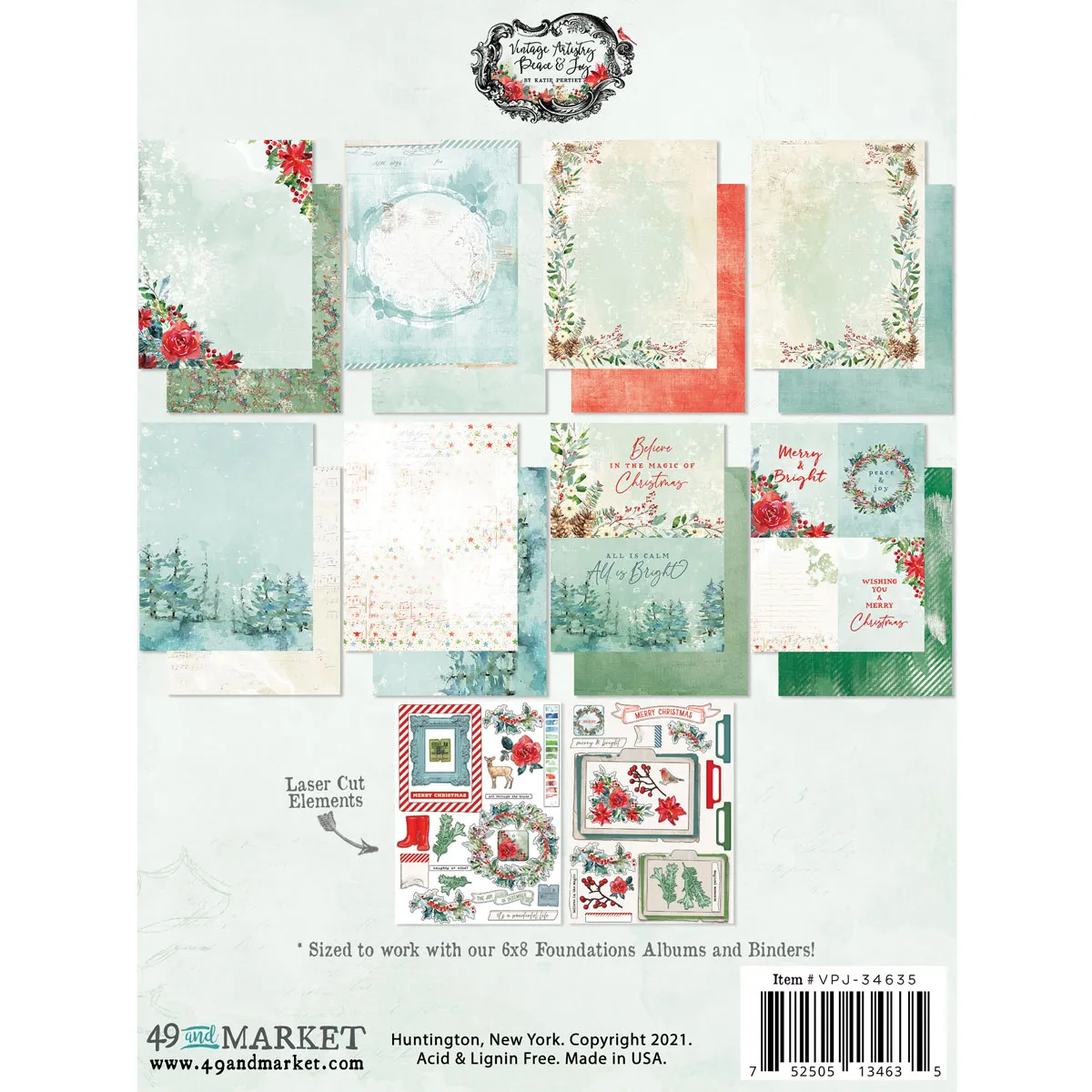 Peace & Joy Vintage Artistry 6x8 Collection