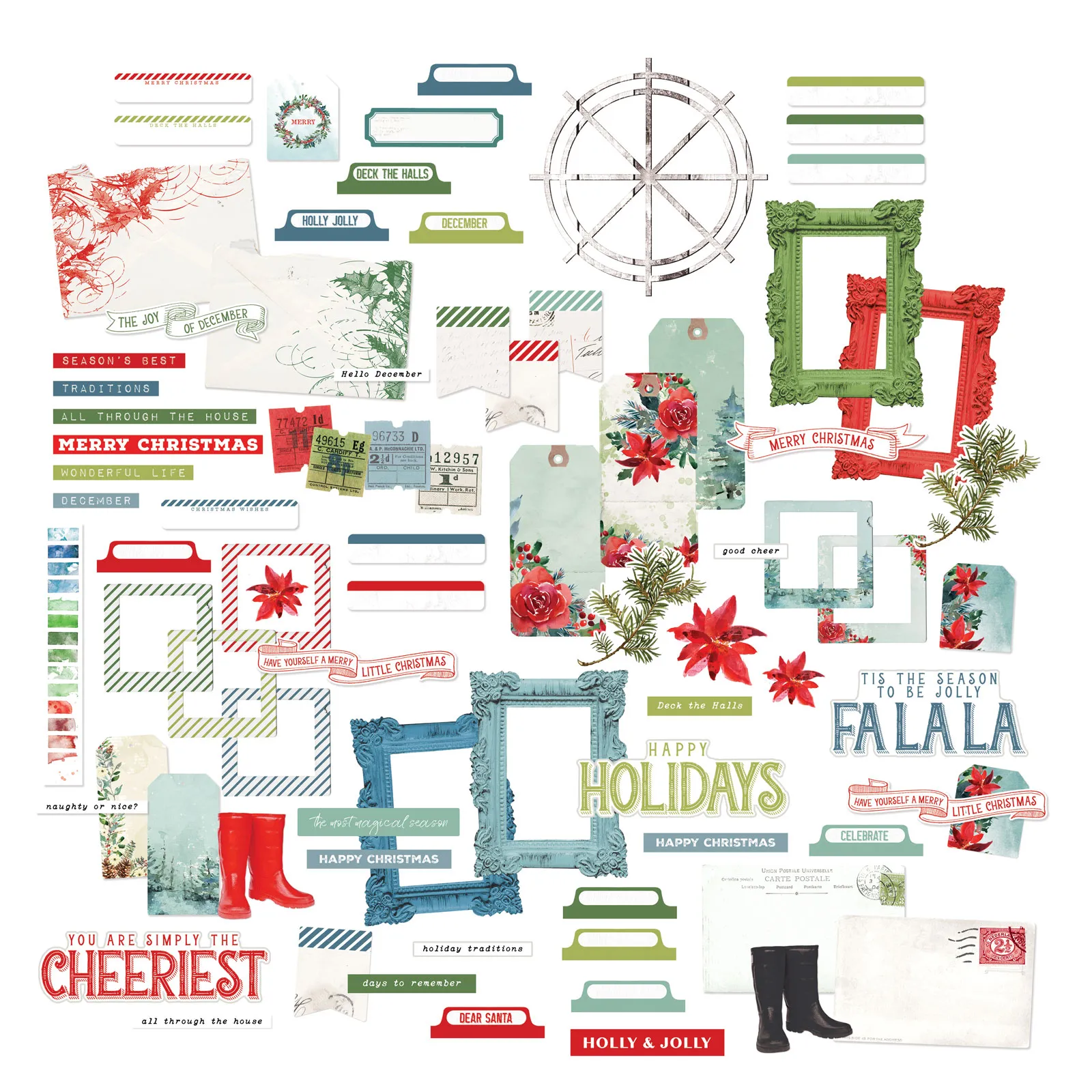 Peace & Joy Vintage Artistry Ephemera Bits