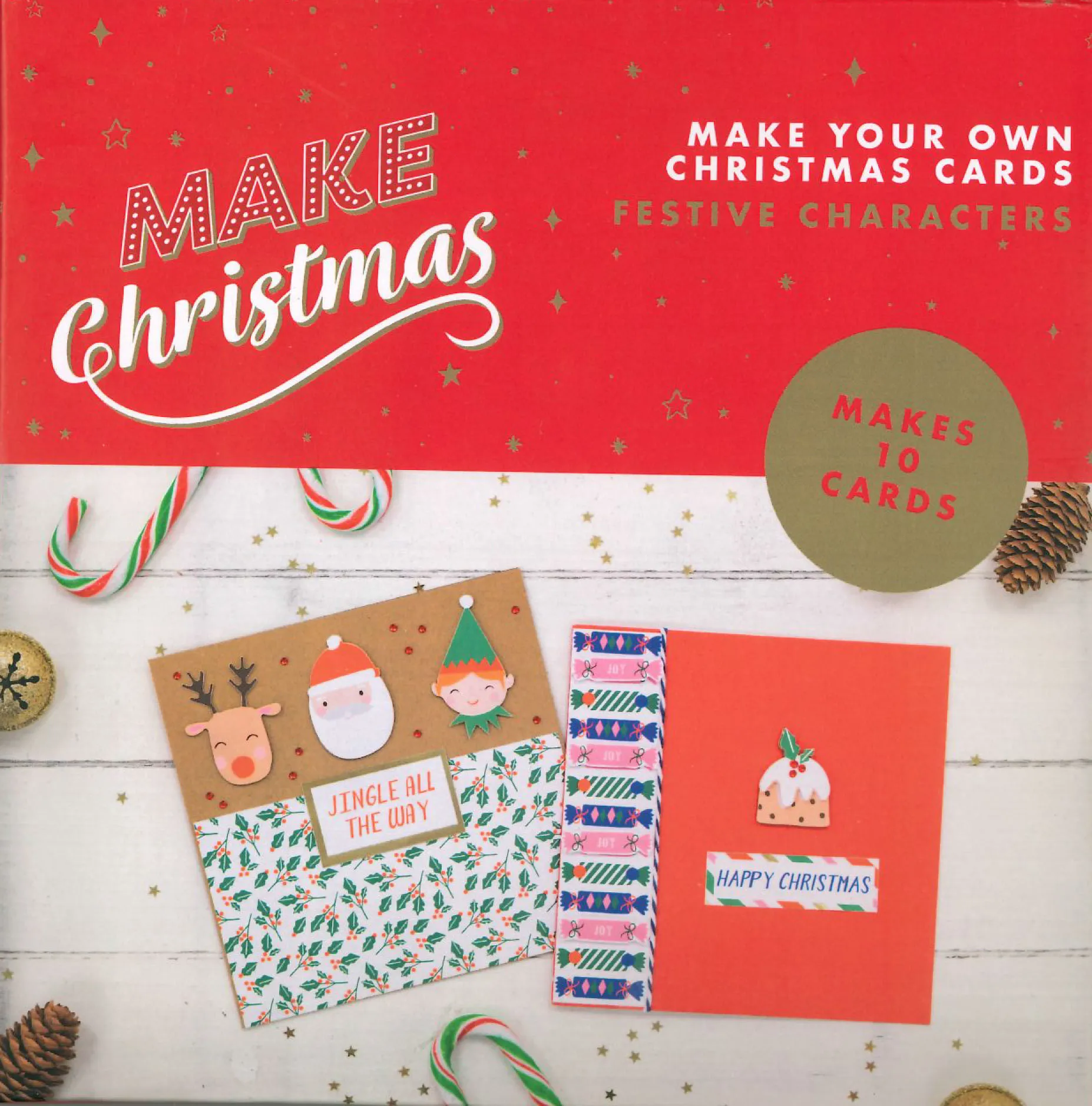 Festive Characters Make Your Own Christmas Cards Kit