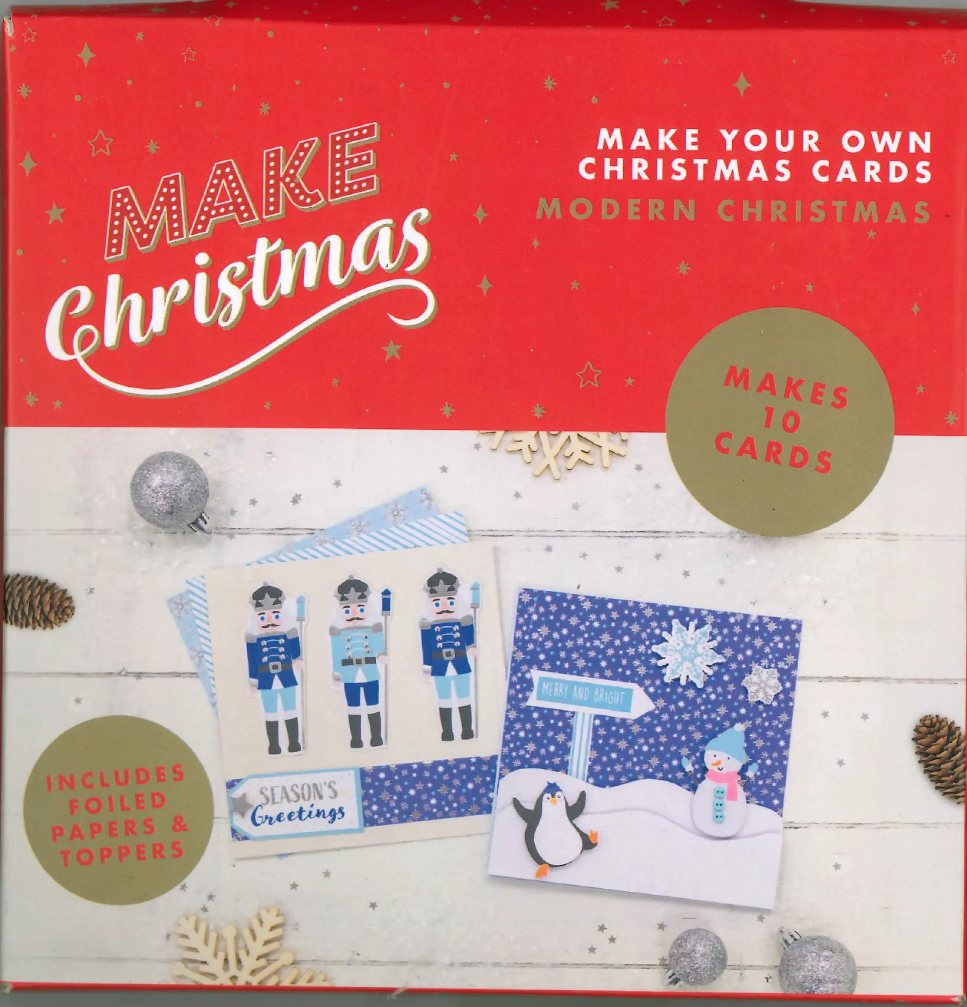 Modern Christmas Make Your Own Christmas Cards Kit