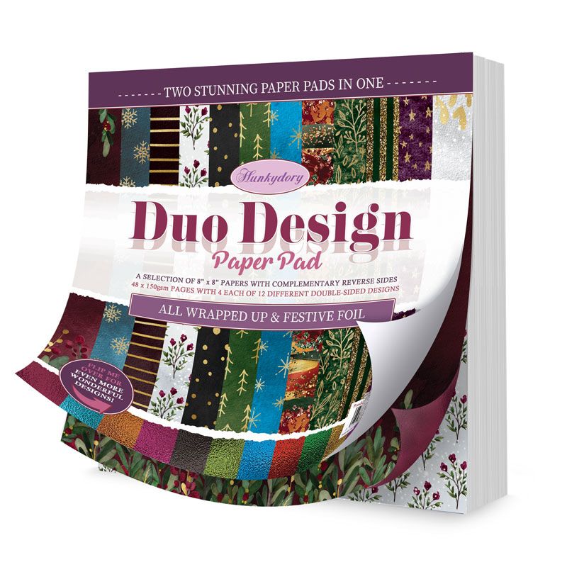 All Wrapped Up Festive Foil 8x8 Duo Design Paper Pad