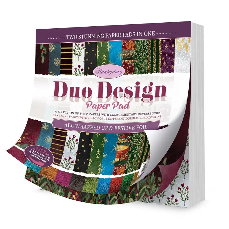 All Wrapped Up Festive Foil 8x8 Duo Design Paper Pad