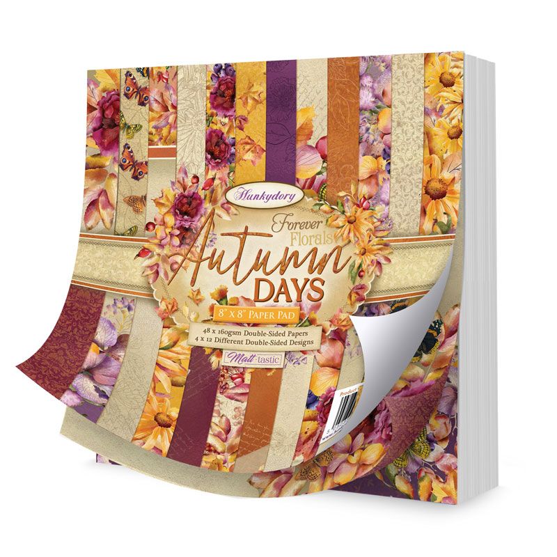 Autumn Days Forever Florals 8"x8" Paper Pad