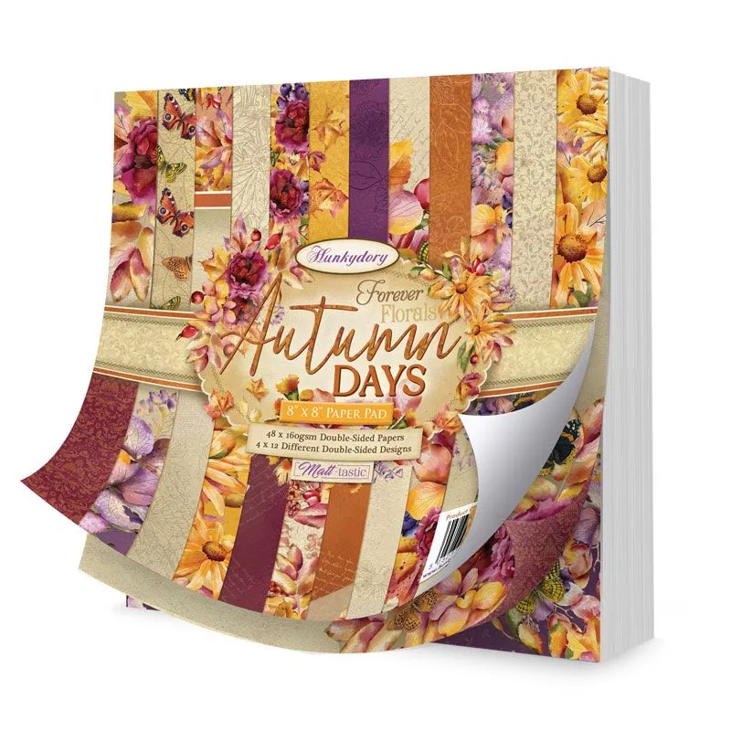 Autumn Days Forever Florals 8"x8" Paper Pad