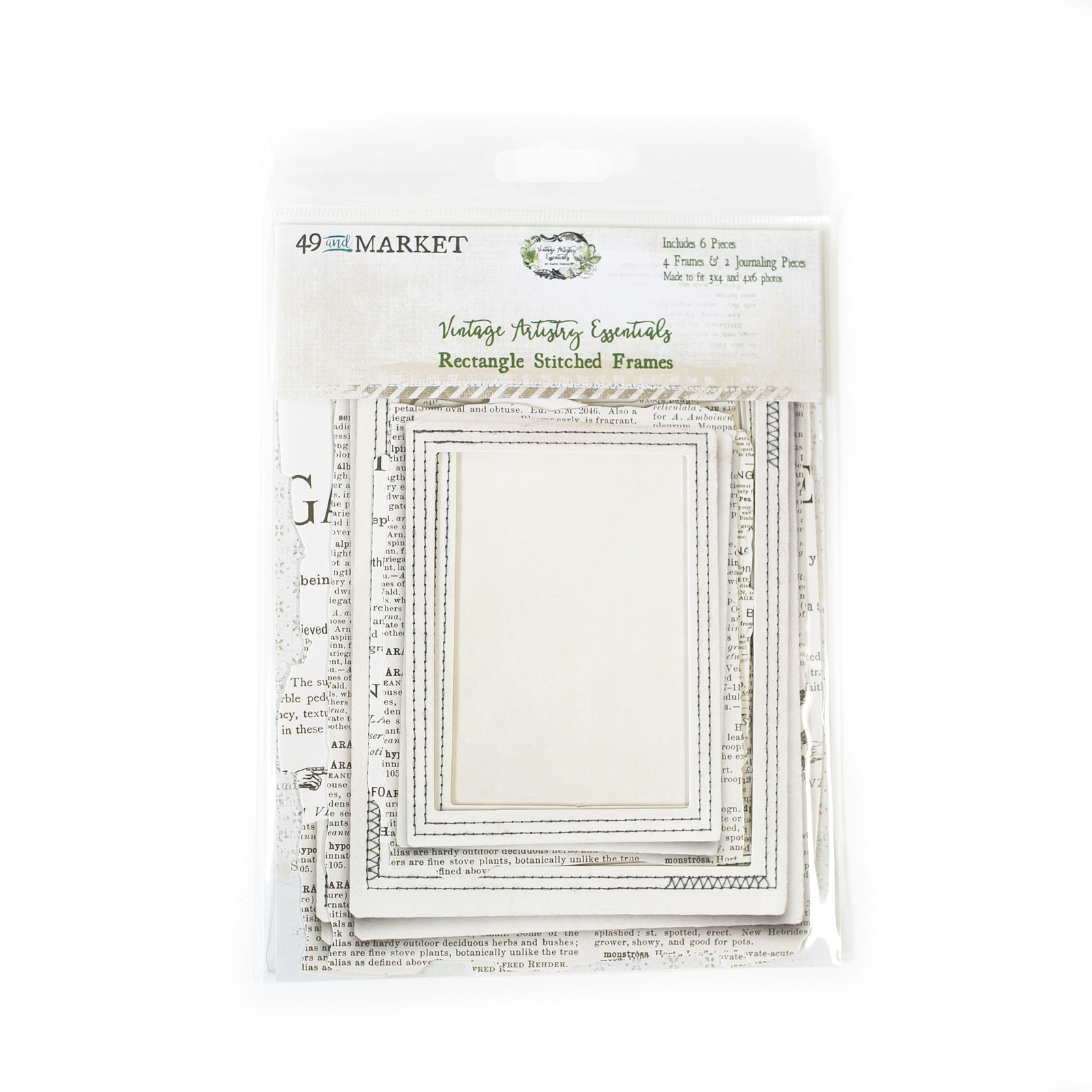 Rectangle Stitched Frames Vintage Artistry Essentials