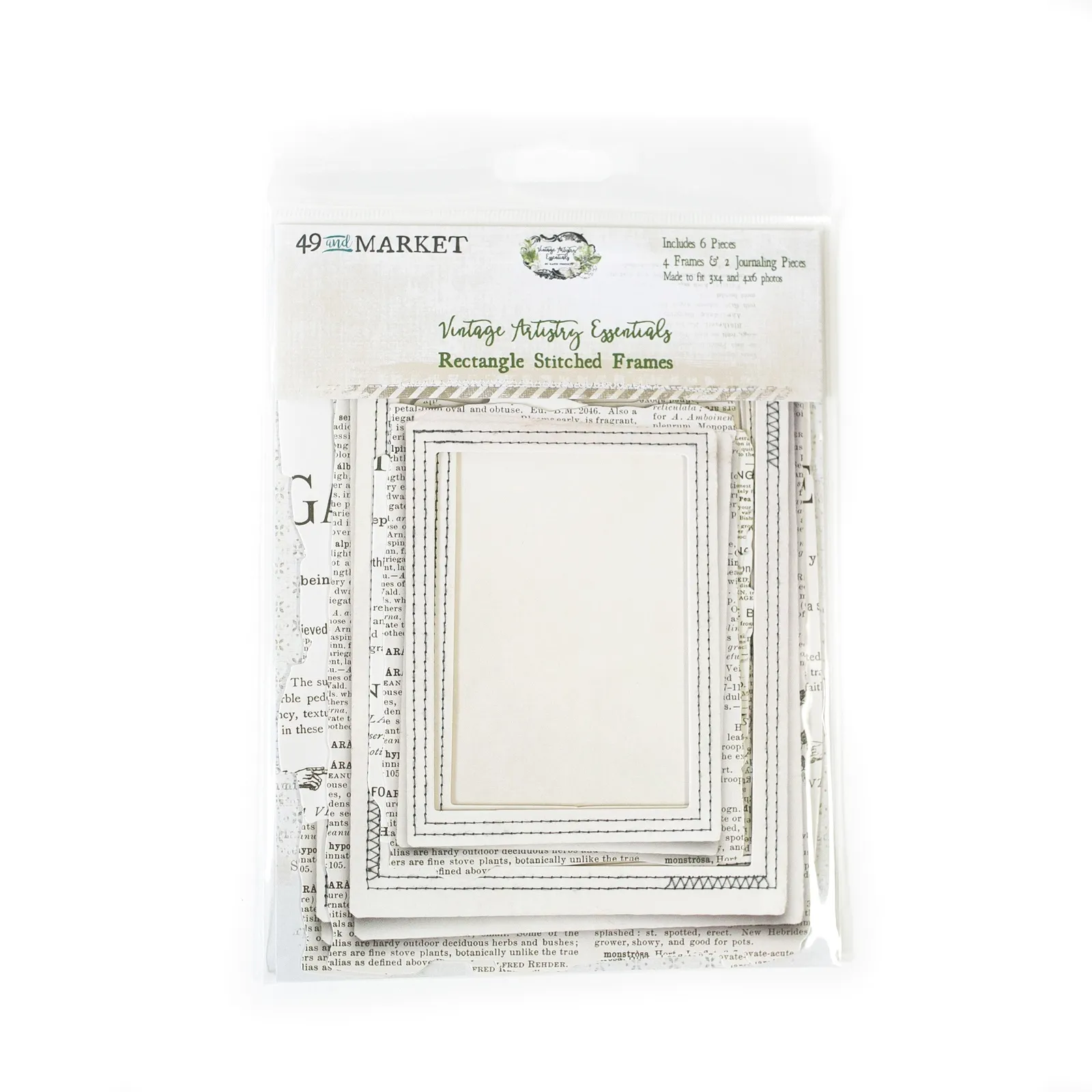 Rectangle Stitched Frames Vintage Artistry Essentials