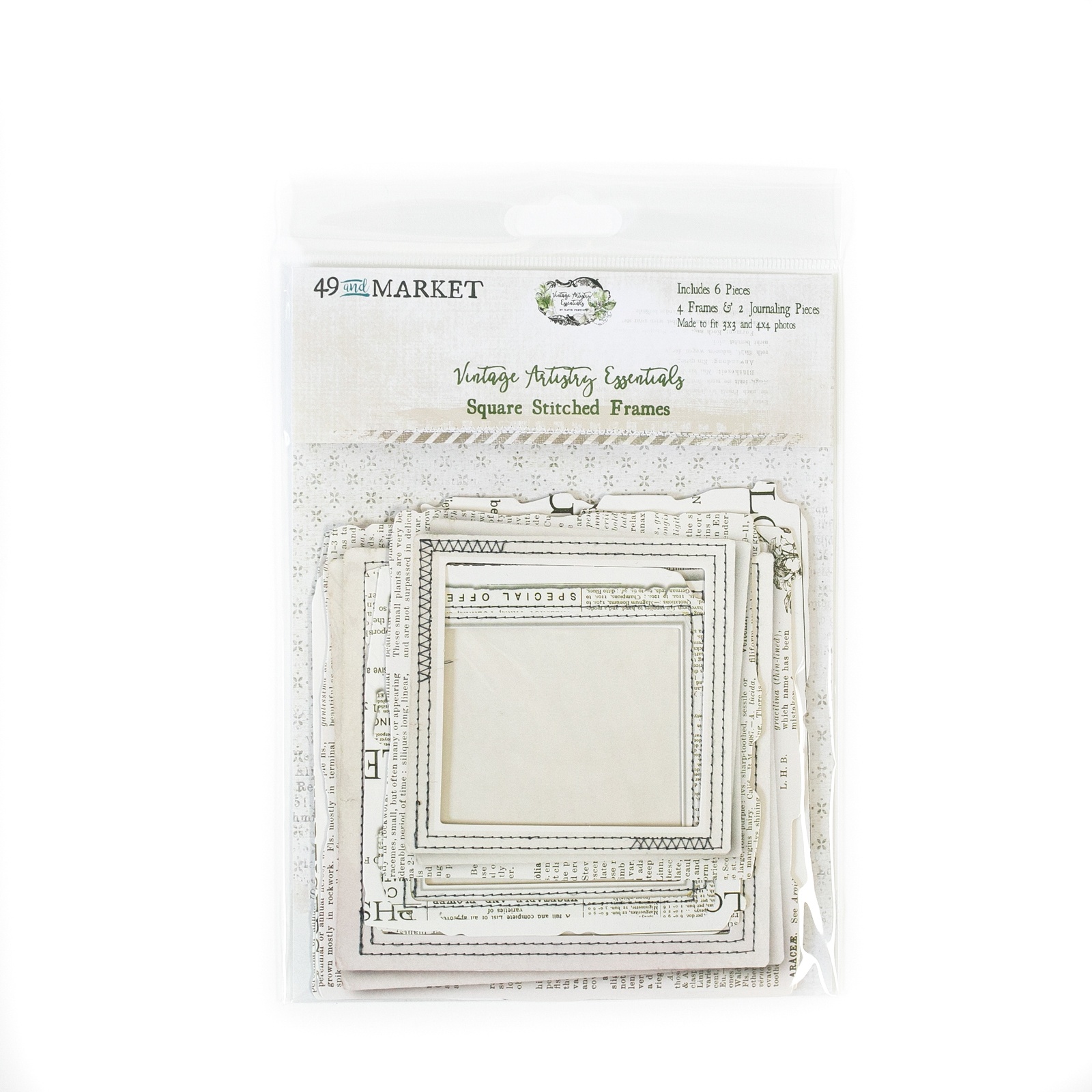 Square Stitched Frames Vintage Artistry  Essentials
