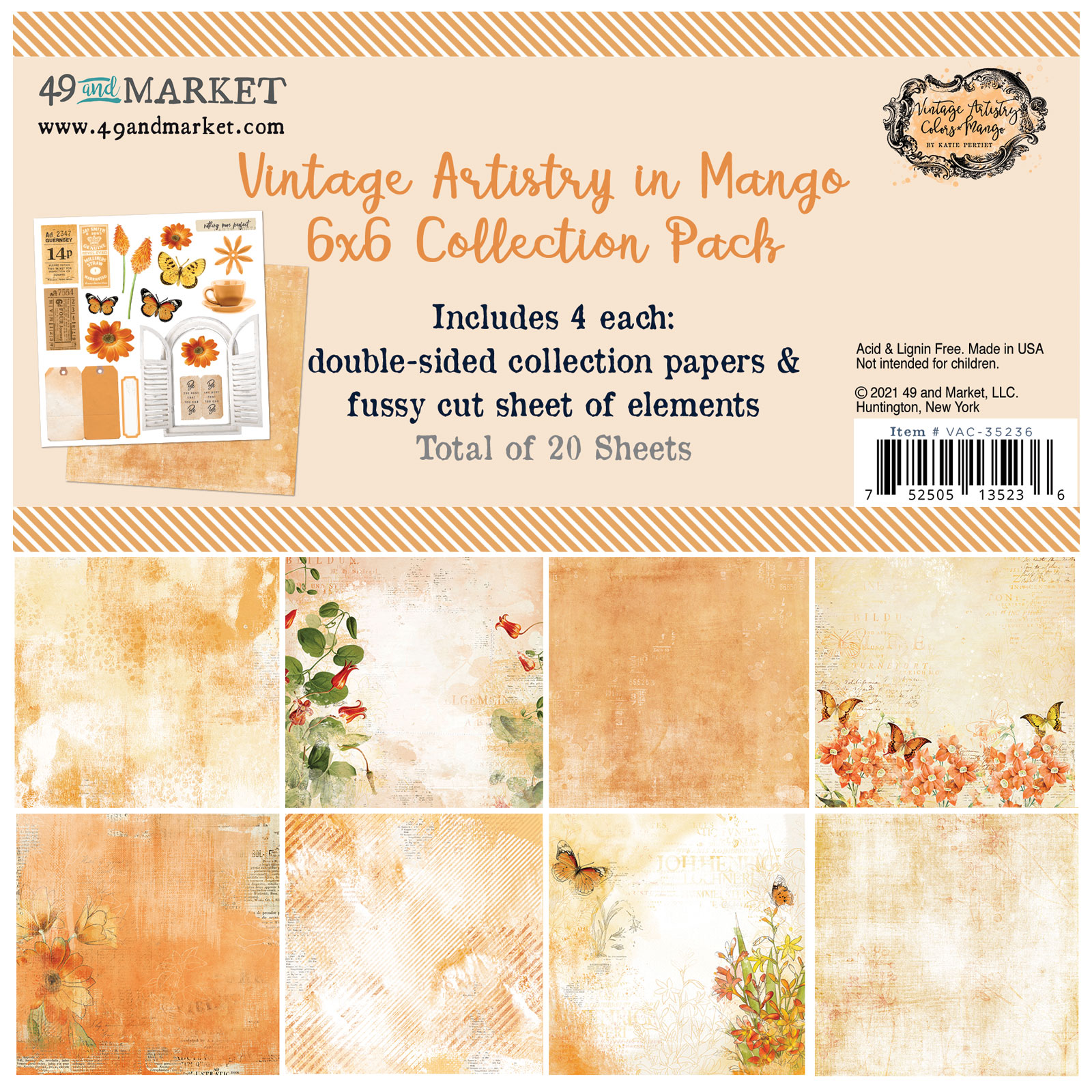Mango 6x6 Collection Pack Vintage Artistry
