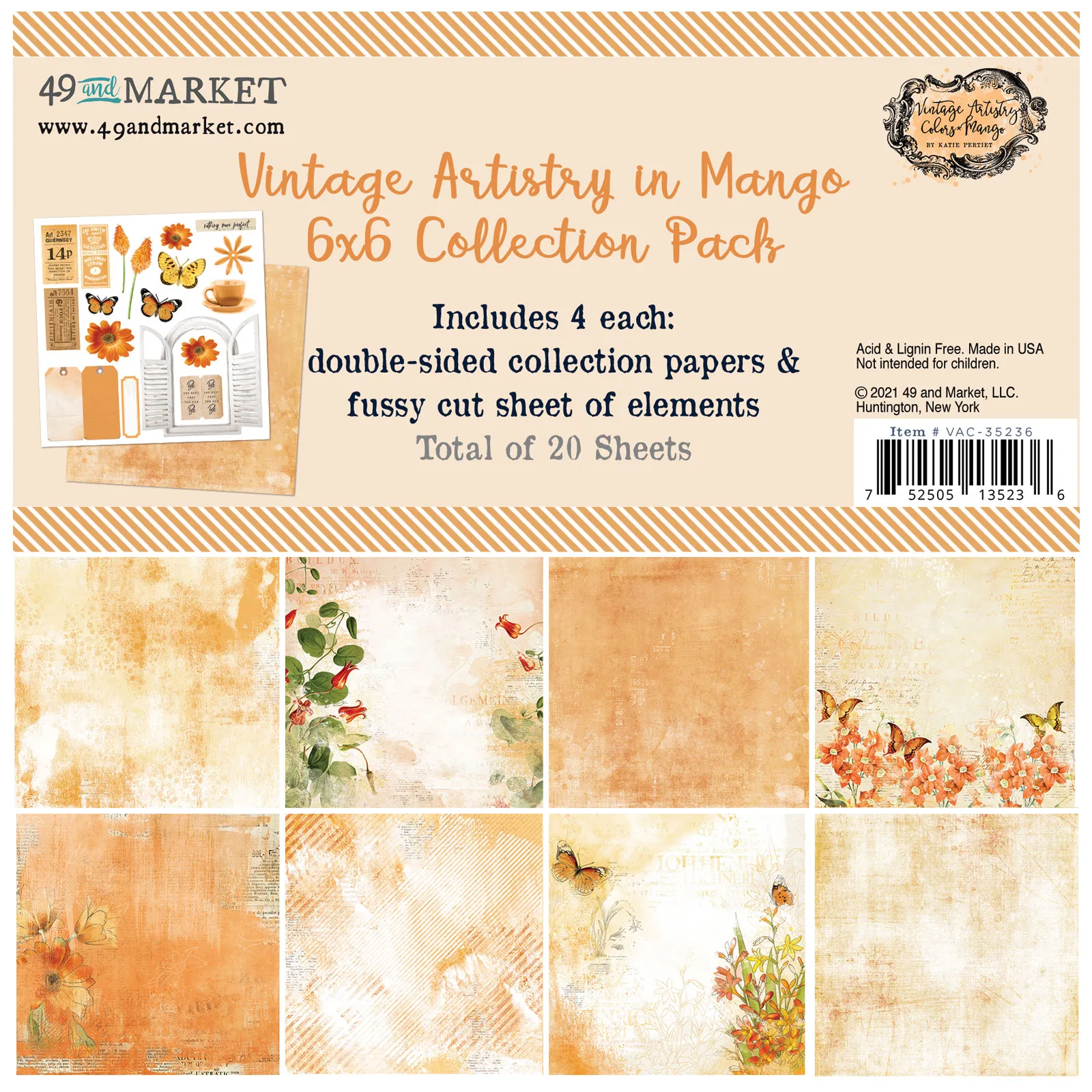 Mango 6x6 Collection Pack Vintage Artistry