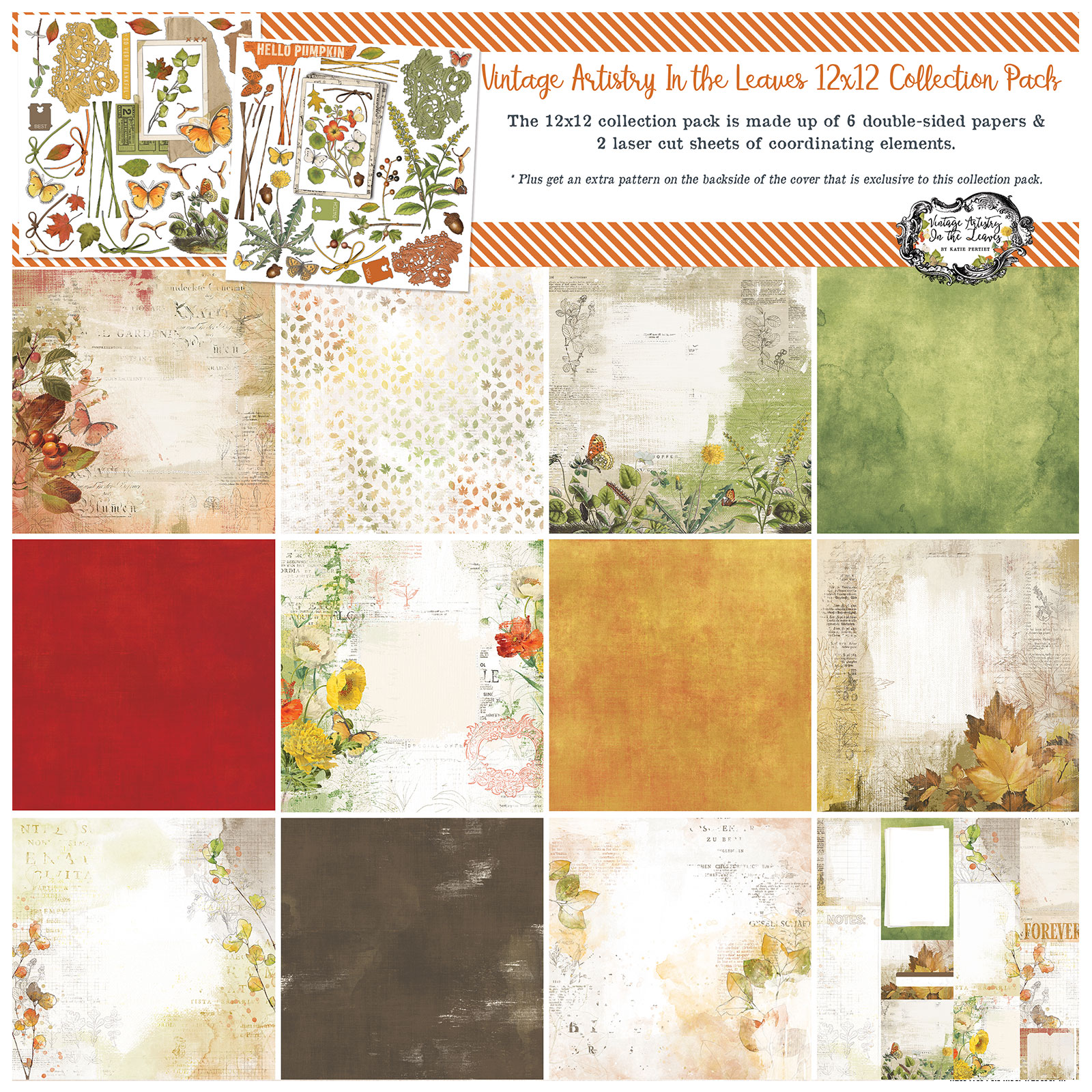 In the Leaves 12x12 Collection Pack Vintage Artistry