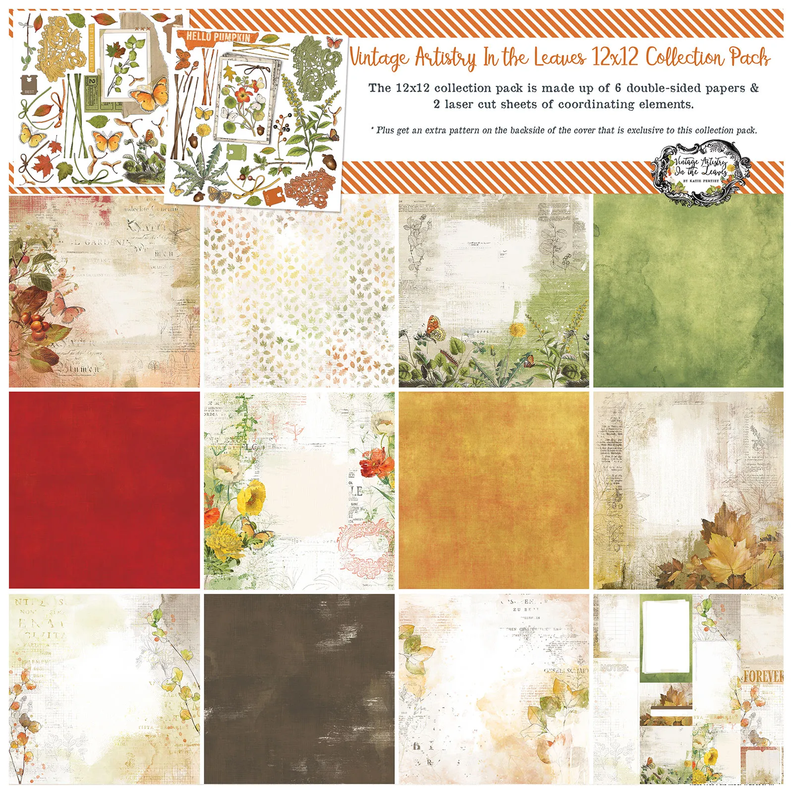 In the Leaves 12x12 Collection Pack Vintage Artistry