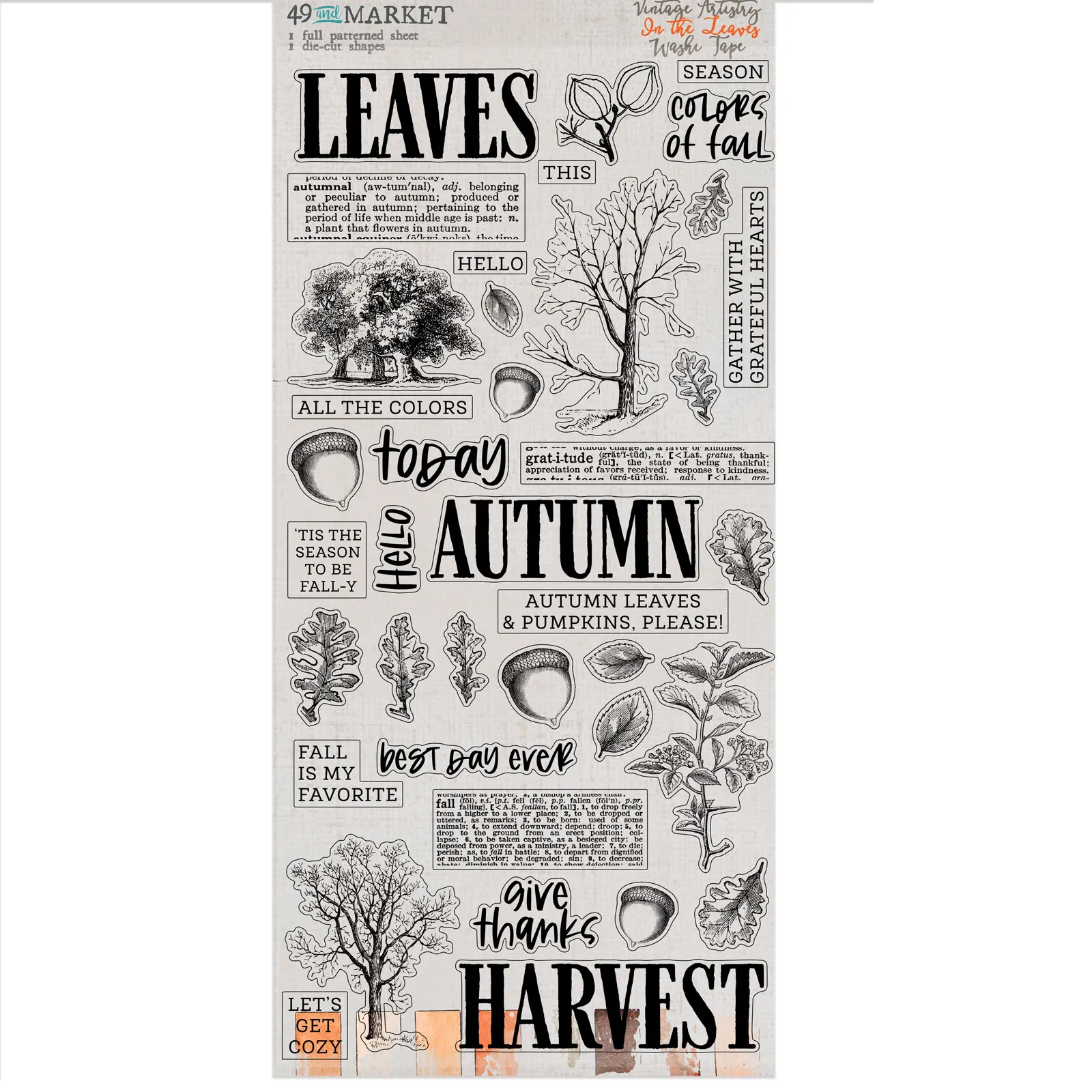 In the Leaves Washi Vintage Artistry