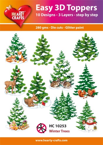 Winter Trees 3D Toppers