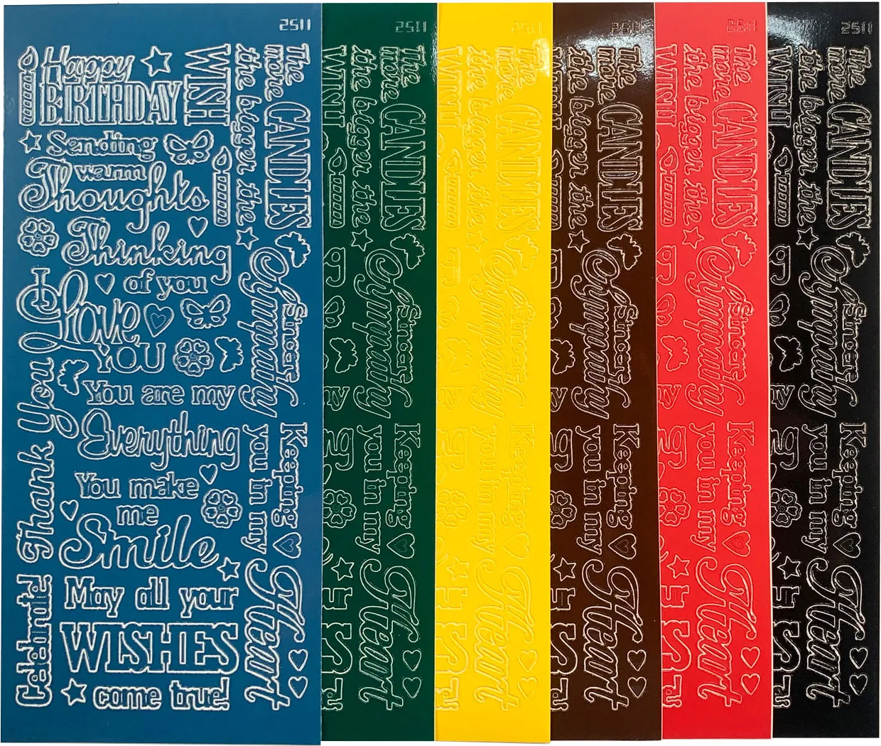 Inside & Outside Primary Colors Dazzlesâ¢Stickers, 6 sheets