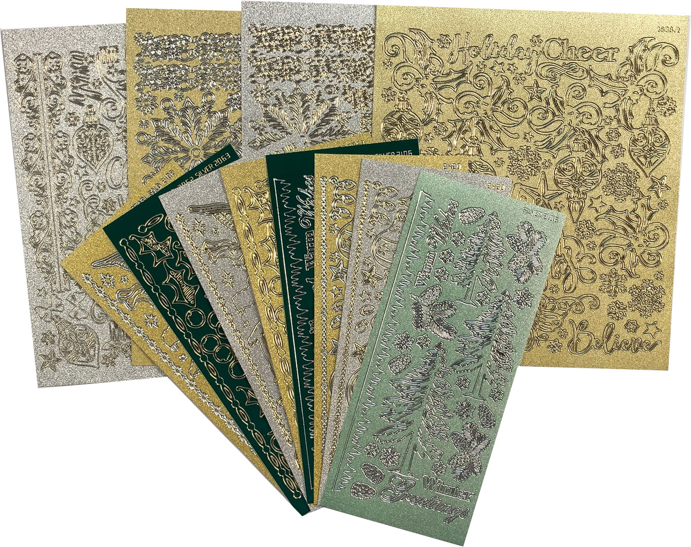 Christmas Pearl Dazzles™ Stickers, 12 sheets