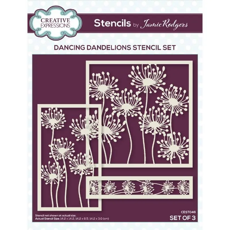 Dancing Dandelions Stencil Set by Jamie Rodgers