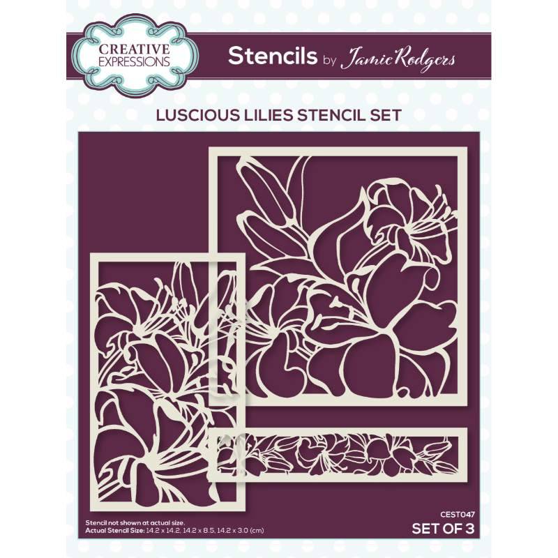 Luscious Lilies Stencil Set by Jamie Rodgers