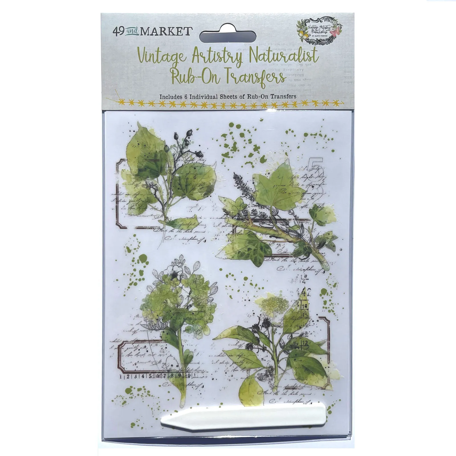 Vintage Artistry Naturalist Rub-On Transfers