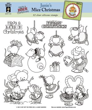 Janie's Mice Christmas Stamp Set