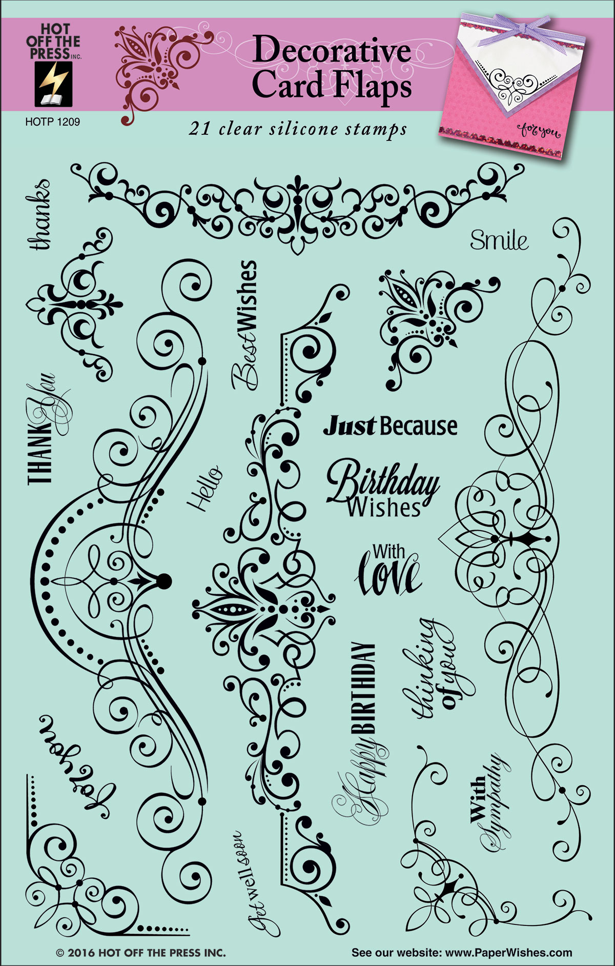 Decorative Card Flaps Stamp Set