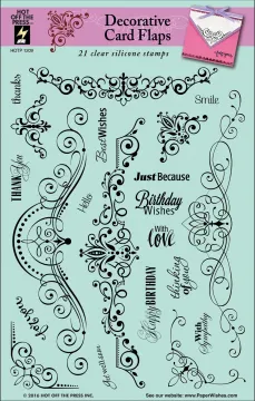 Decorative card flaps