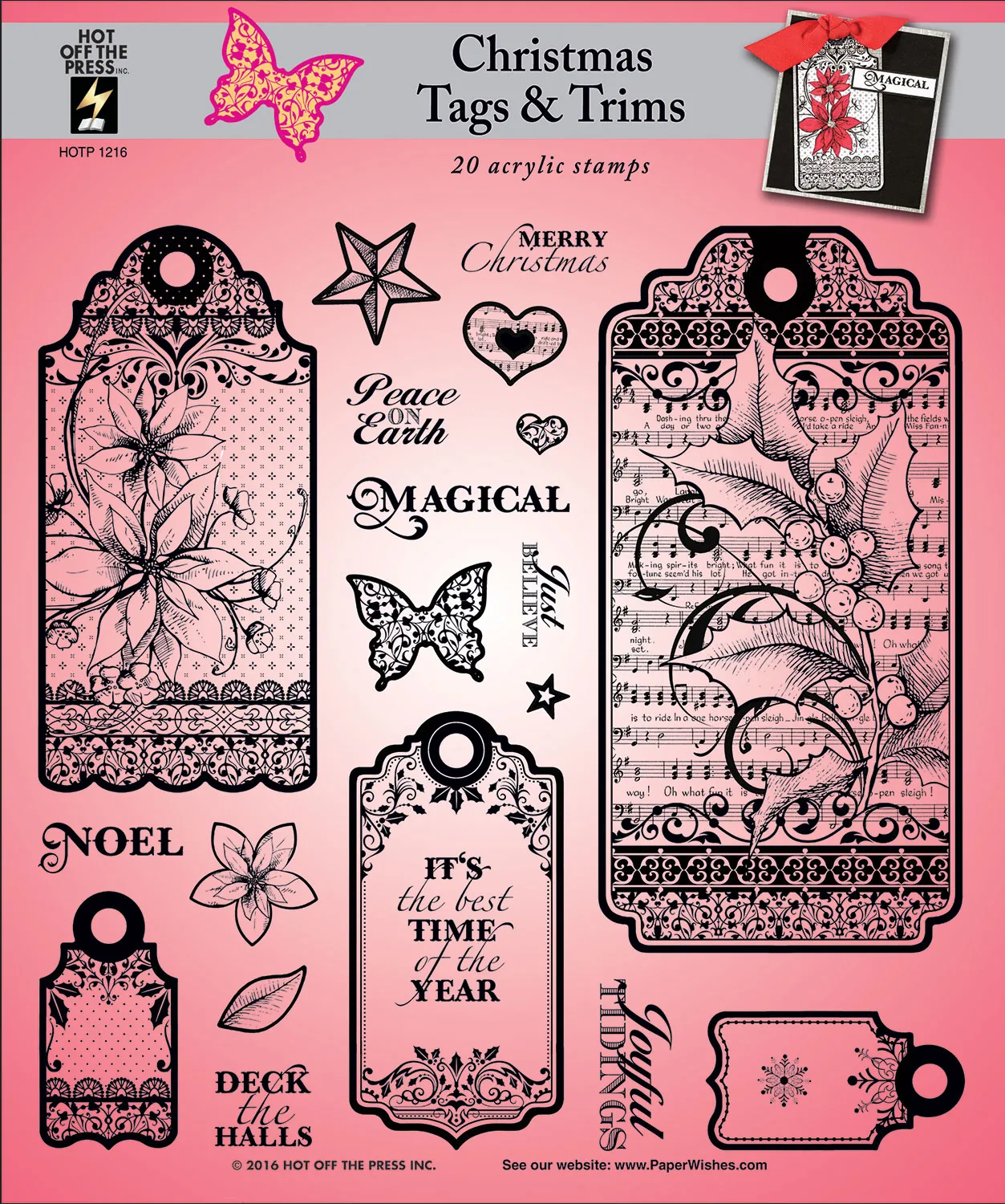 Christmas Tags & Trims Stamp Set