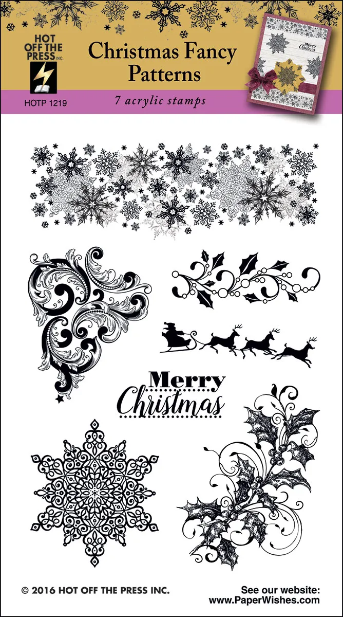 Christmas Fancies Patterns Stamps