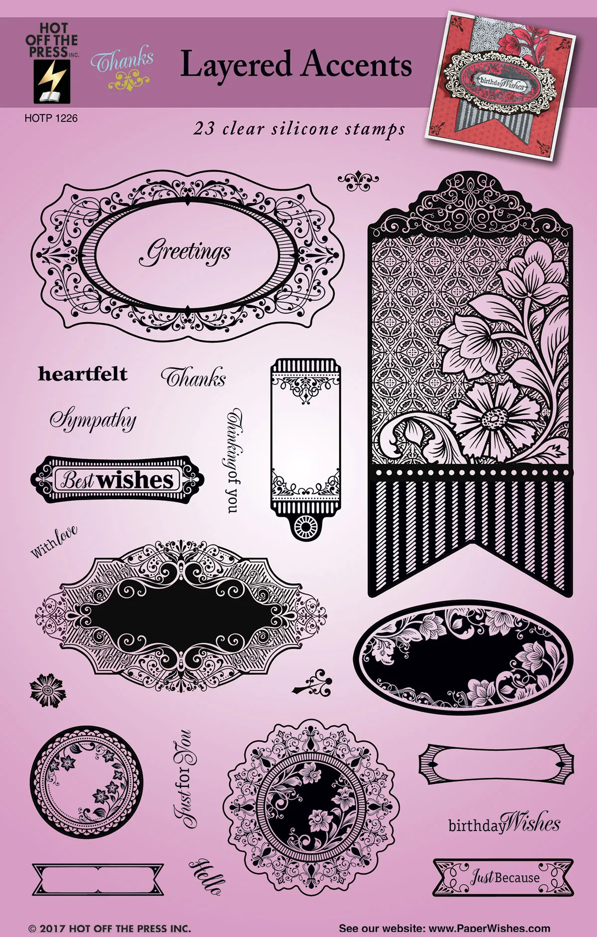 Layered Accents 6x8 Stamp Set