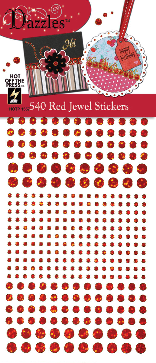 Red Jewel Dazzles™ Stickers