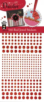 Red Jewel Dazzles&trade; Stickers