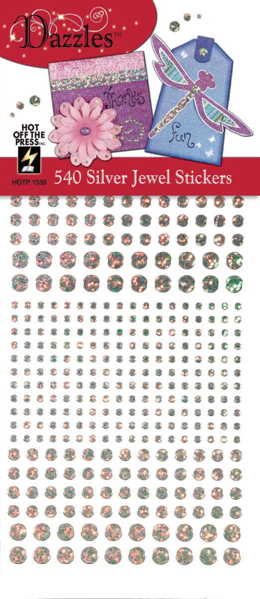 Silver Jewel Dazzlesâ¢ Stickers
