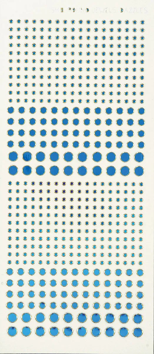 Blue Mirror Jewel Dazzles Stickers