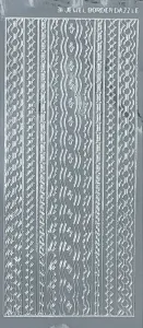 31 Silver Jewel Border Dazzles