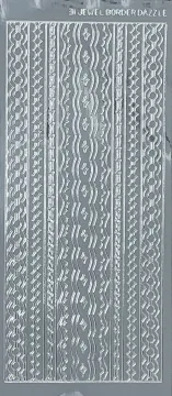 31 Silver Jewel Border Dazzles