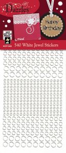 White Jewel Dazzles™ Stickers