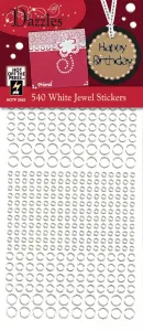 White Jewel Dazzlesâ¢ Stickers