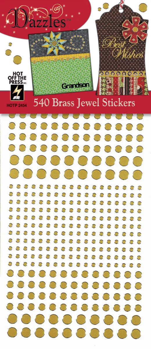Brass Jewel Dazzlesâ¢ Stickers